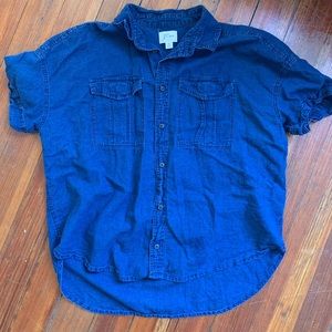 J. Crew button down denim blouse